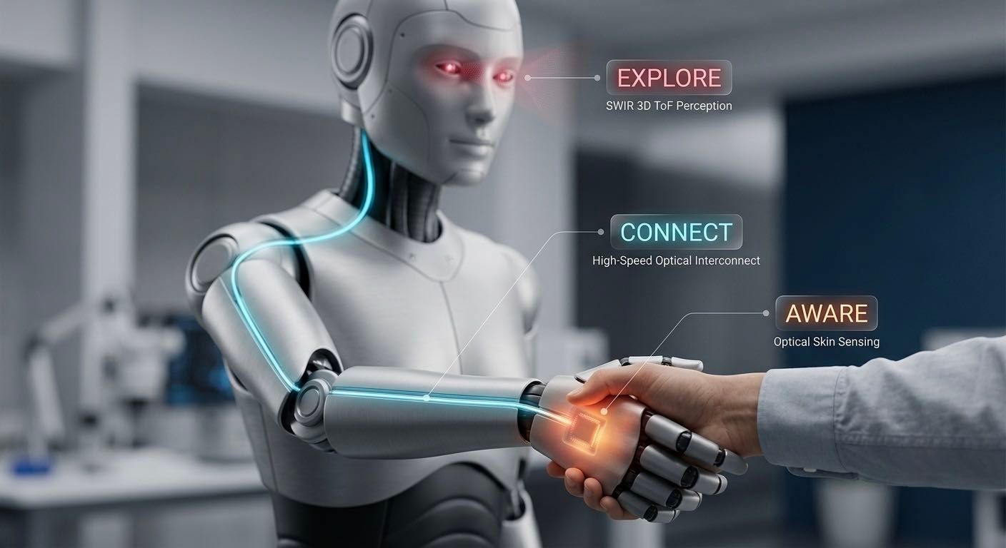Artilux GeSi photonic sensing for physical AI — robotics perception, vital-sign sensing and high-speed connectivity